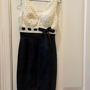 VINTAGE Y2K KAY UNGER CROCHET DETAIL COCKTAIL DRESS